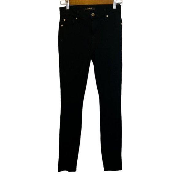 7 For All Mankind Pants - 7 For All Mankind Size 25 Black Skinny Pants